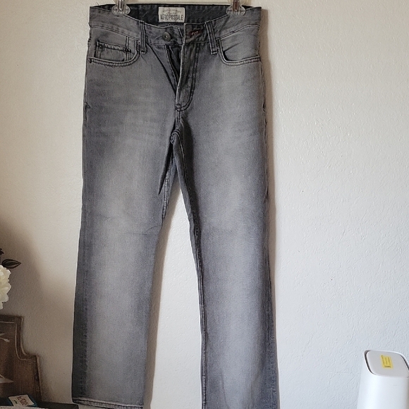 Aeropostale jeans Charcoal Men's Essex Straight Lrg Size 29/30 - Picture 1 of 9